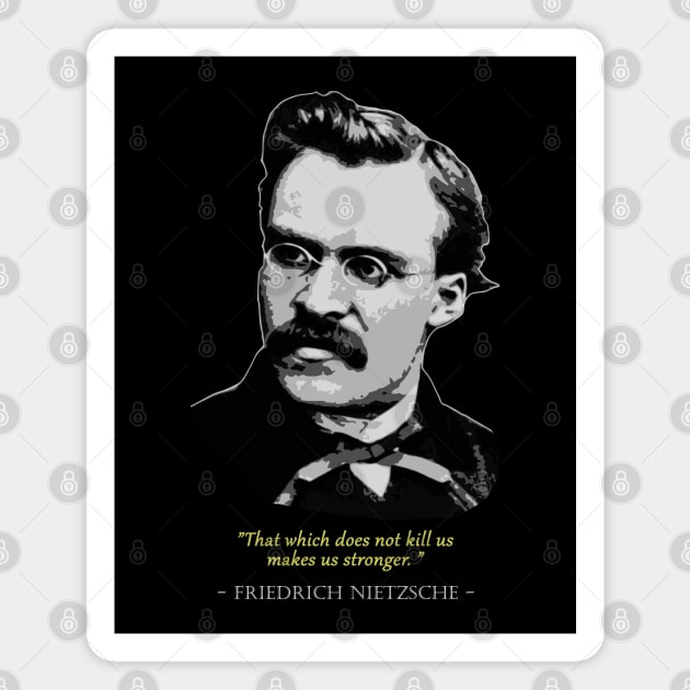 Friedrich Nietzsche Quote Magnet by Nerd_art